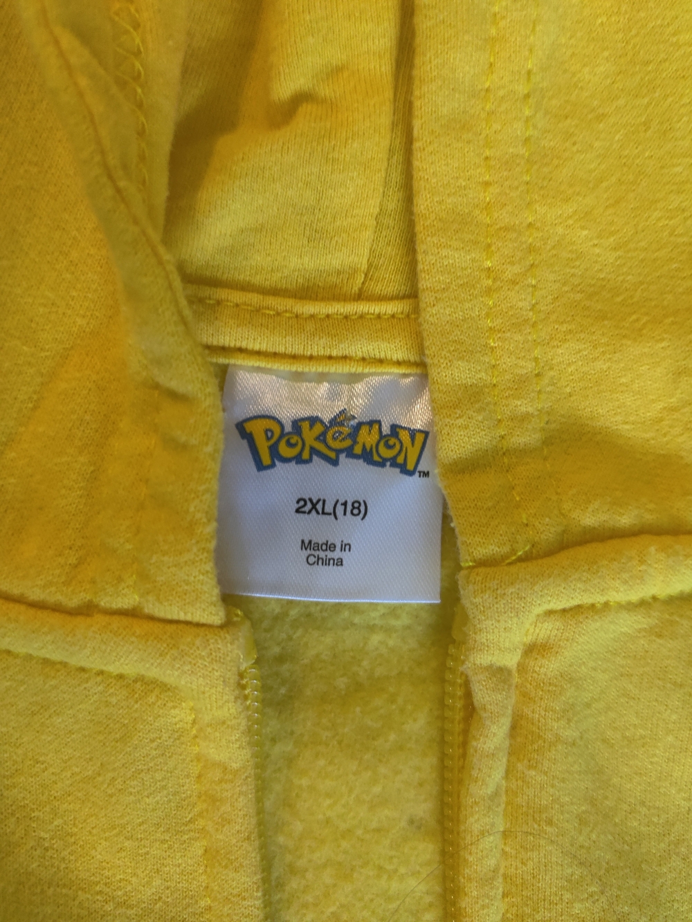 Yellow Pikachu Graphic Zip Hoodie & Pikachu Stuffed Animal - Picture 7 of 11